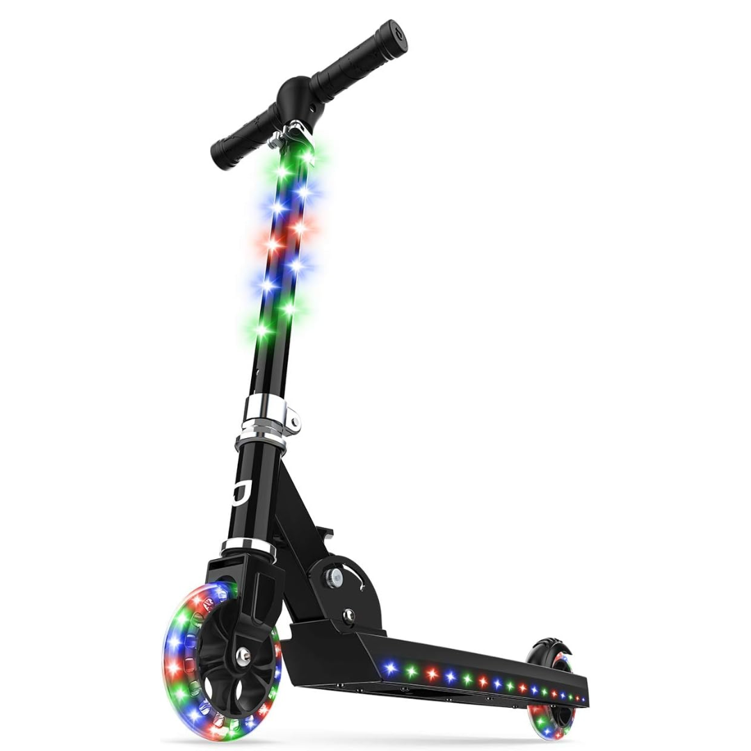 Kids Kick Scooter - 2-Wheel Light-Up with LEDs and Adjustable Handlebar