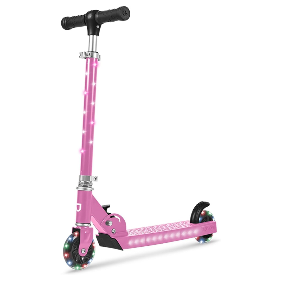 Kids Kick Scooter - 2-Wheel Light-Up with LEDs and Adjustable Handlebar