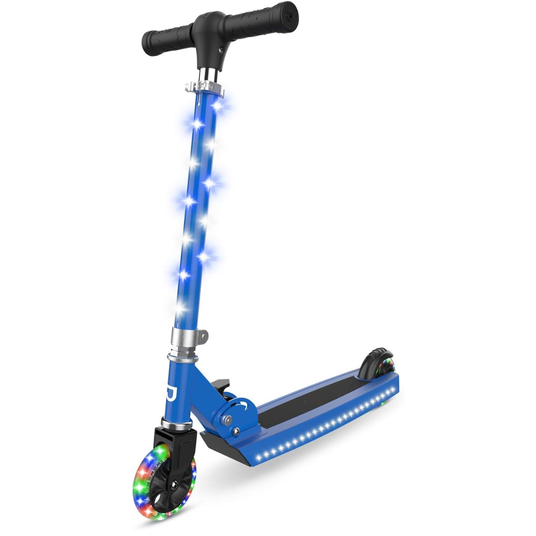 Kids Kick Scooter - 2-Wheel Light-Up with LEDs and Adjustable Handlebar