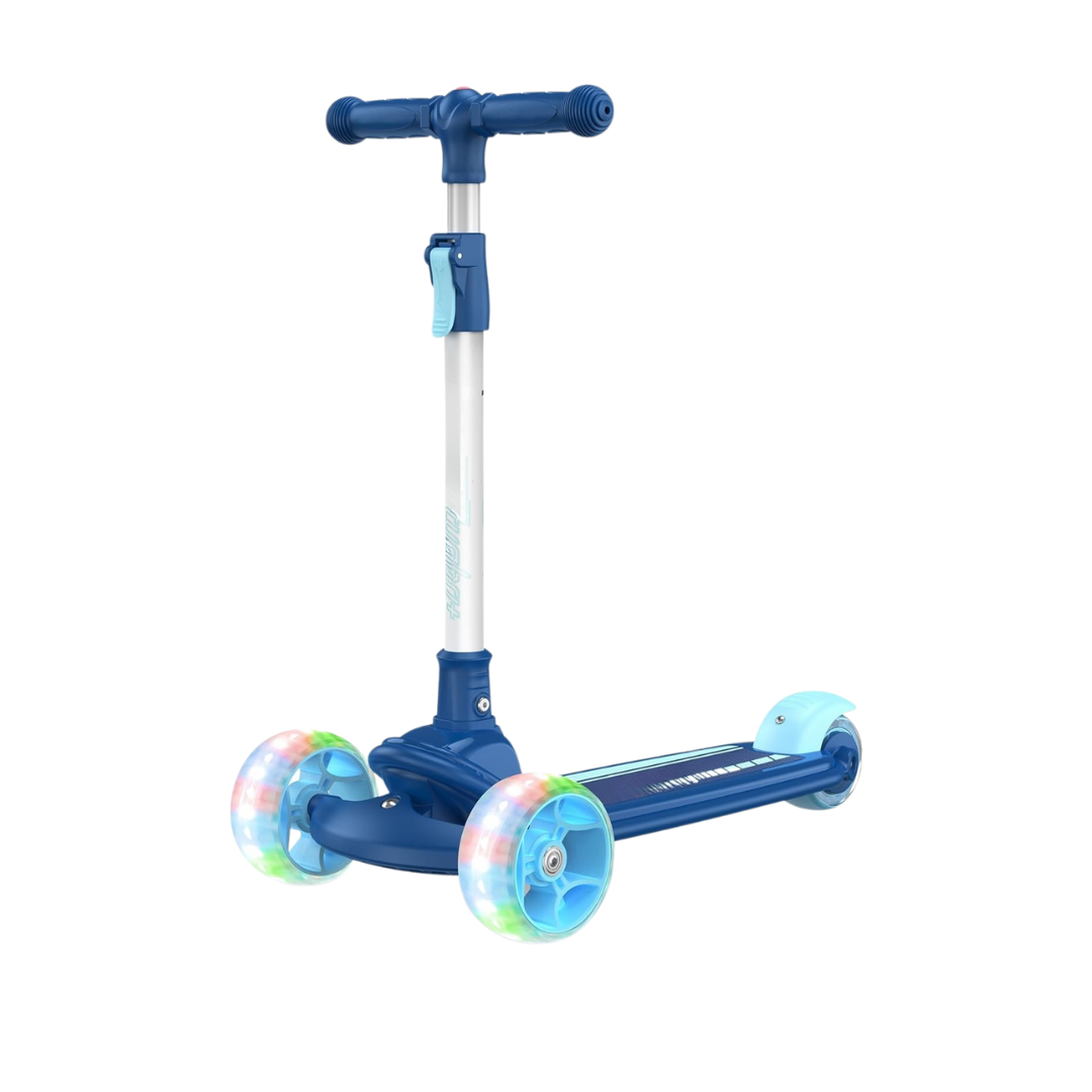 3-Wheel Kick Scooter for Kids with LED Wheels and Folding Handle
