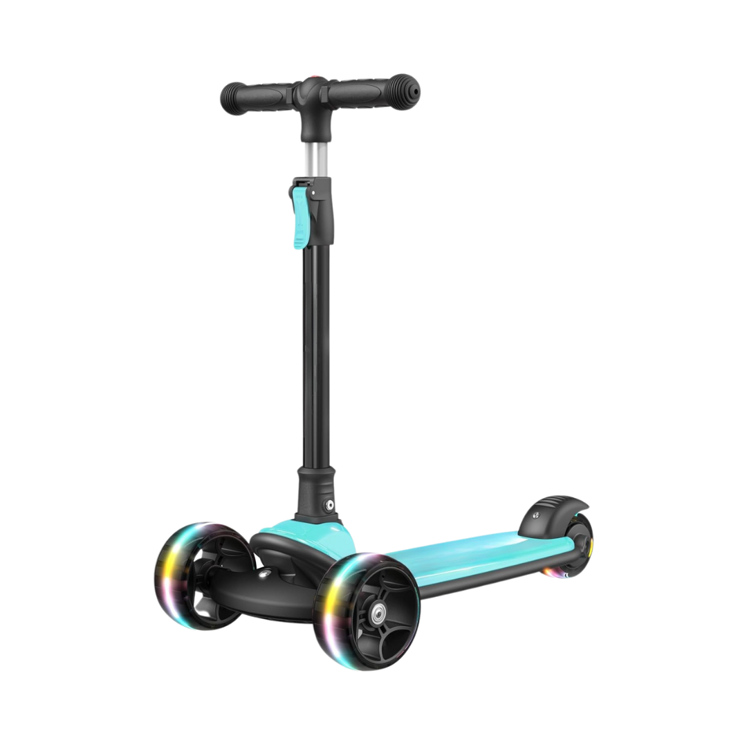 3-Wheel Kick Scooter for Kids with LED Wheels and Folding Handle
