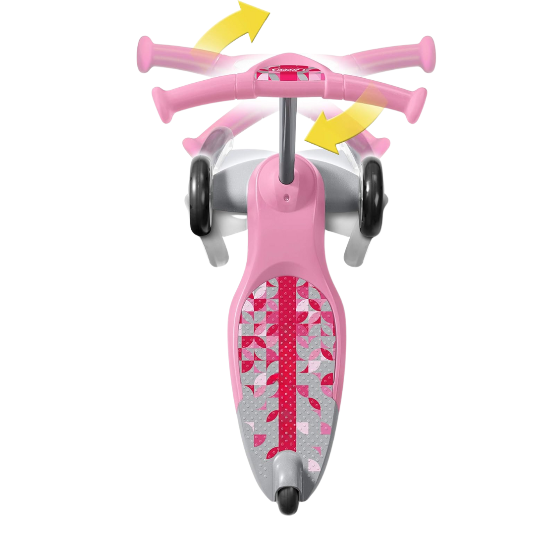 3-Wheel Toddler Scooter with Wide Deck and Rear Brake