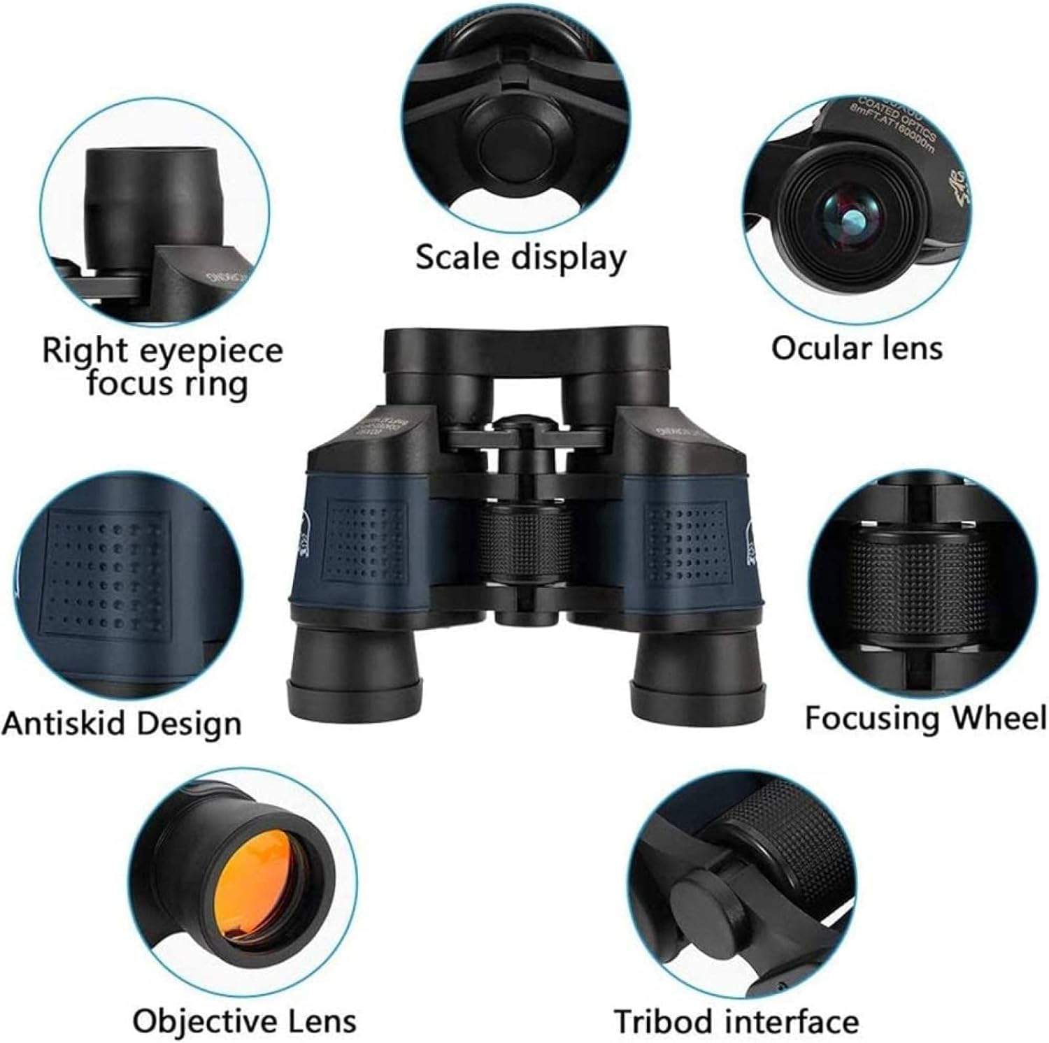 Professional Waterproof High Power Binoculars