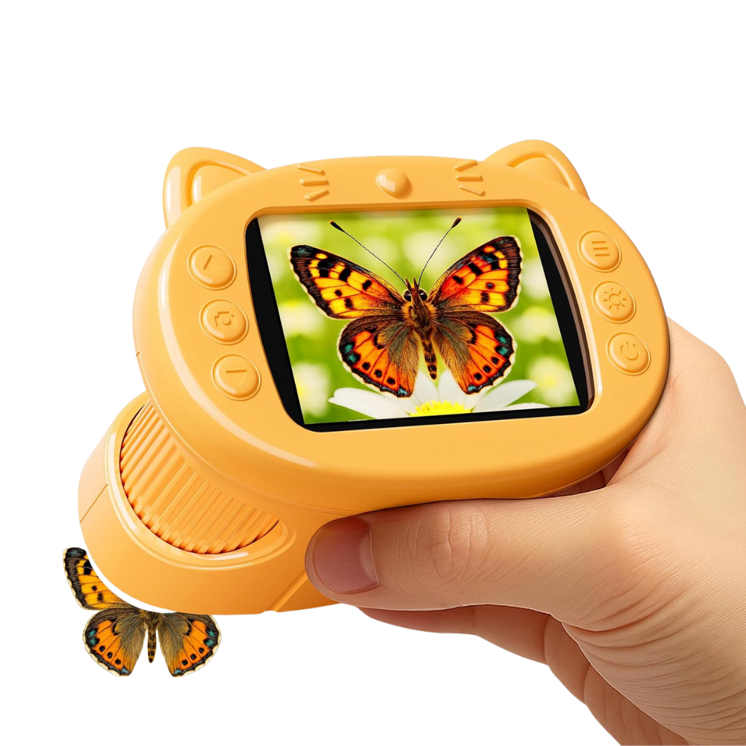 Digital Mini Microscope for Kids 1000X Magnification with LED Screen