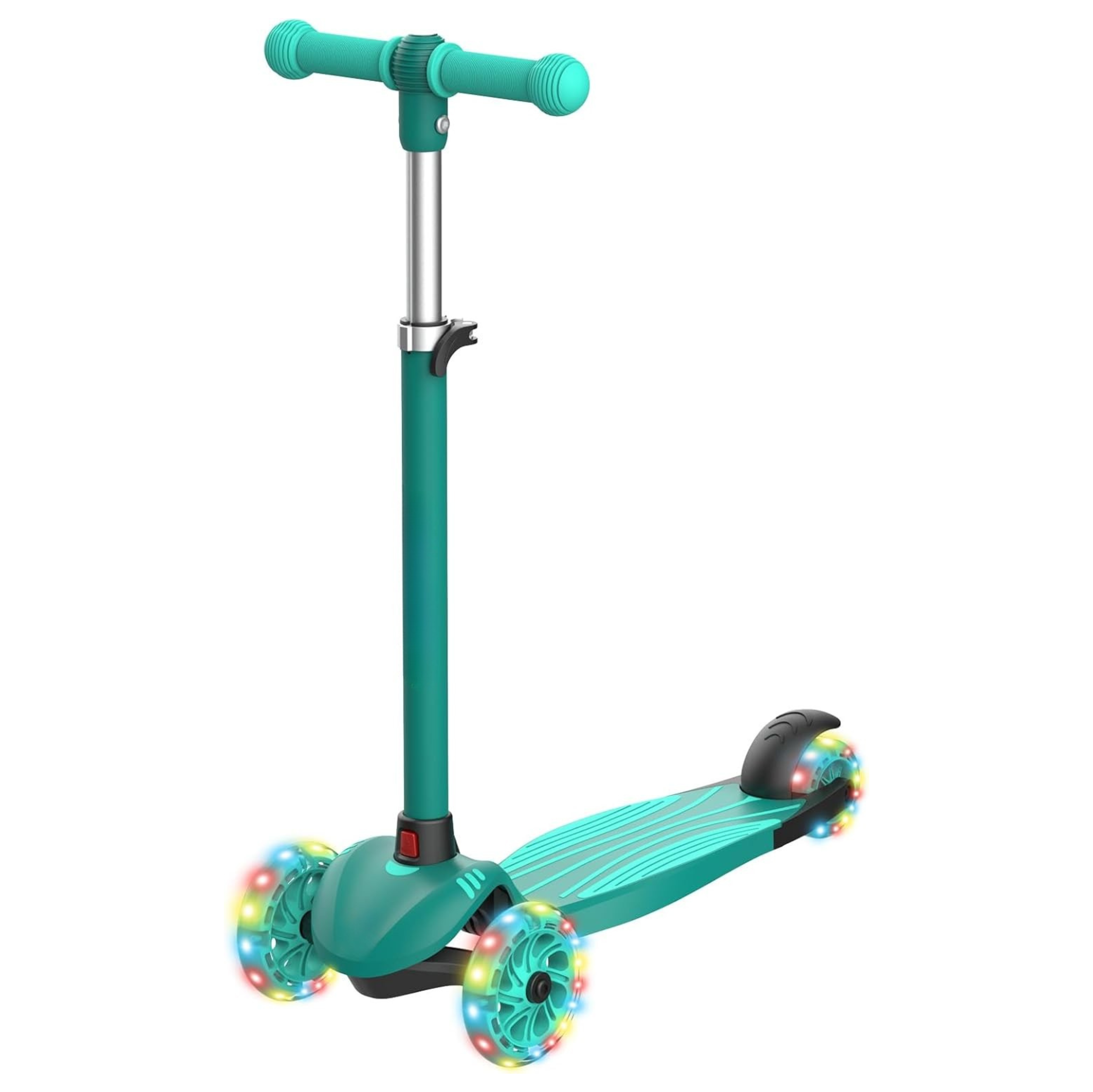 Kids 3 Wheel Kick Scooter with LED Wheels and Adjustable Handlebars