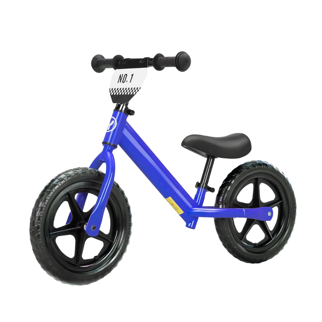 12 Inch Toddler Balance Bike with Adjustable Seat and Dual Suspension