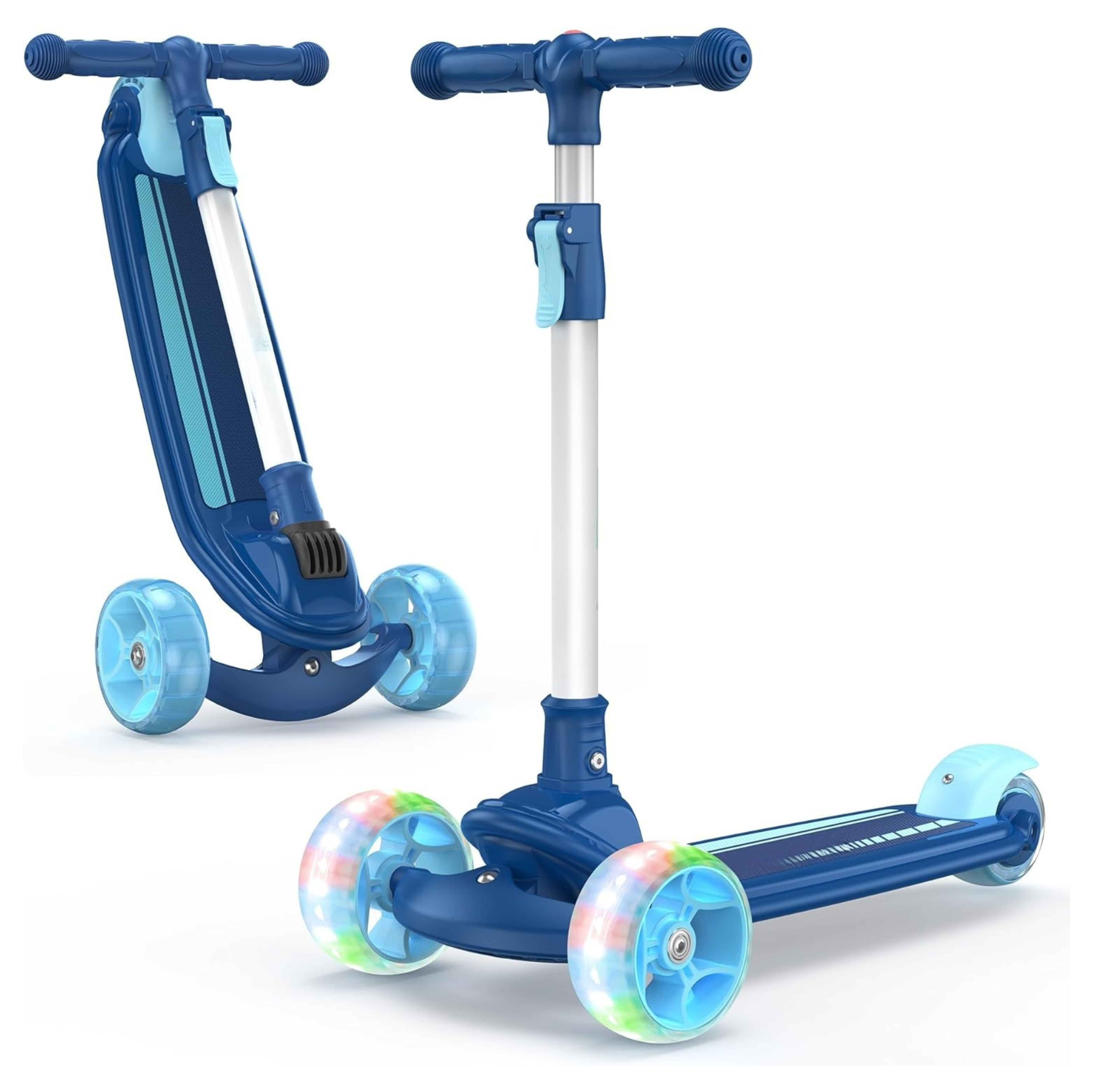 3 Wheel Kick Scooter for Kids with LED Wheels and Adjustable Height