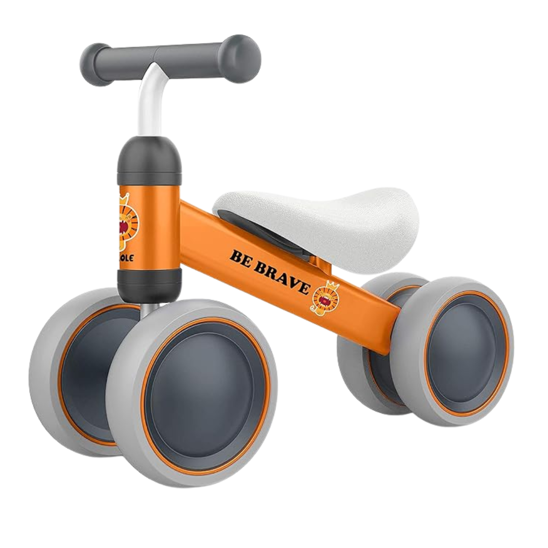 Baby Balance Bike with 4 Wheels for Toddlers Aged 12–24 Months