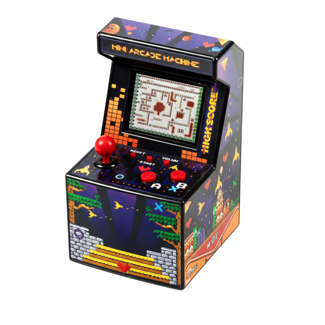 Mini Retro Arcade Console with Built-In Games and 2.5" Screen